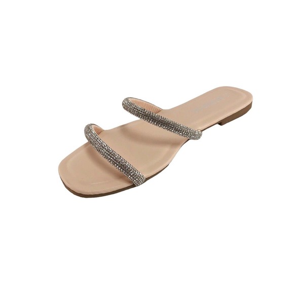 Cute Vegan Beach Wedding Casual Berness Jewelry Sandals Cassie Beige 8 (CC) - Picture 5 of 7